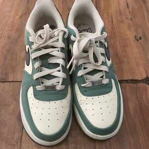 Nike Green and White Athletic Shoes